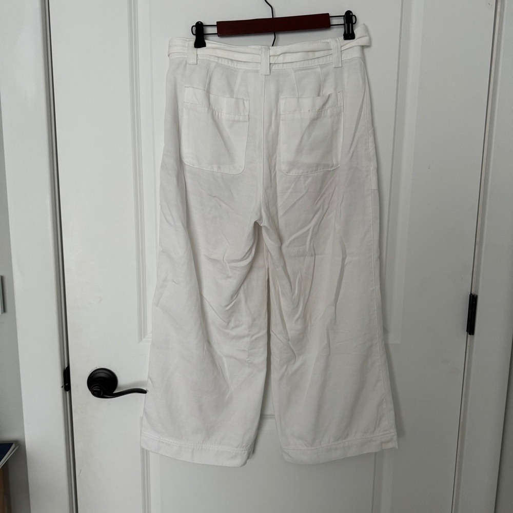 Democracy Belted Wide Leg Cropped Pants Sz 8 - Picture 4 of 4